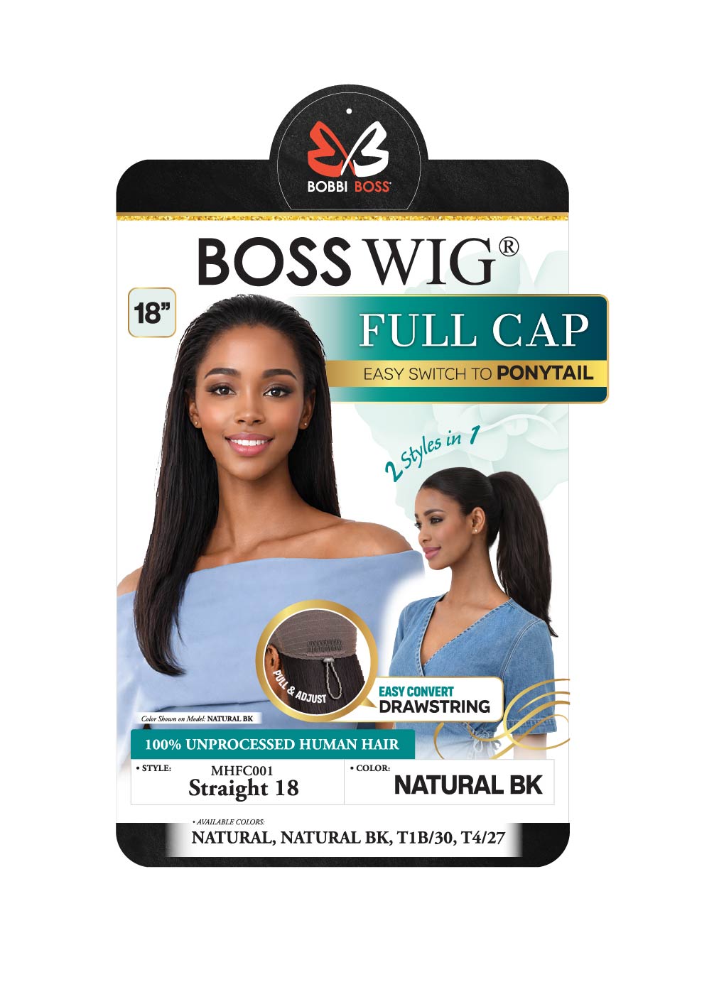 SHOWN COLOR: NATURAL BLACK