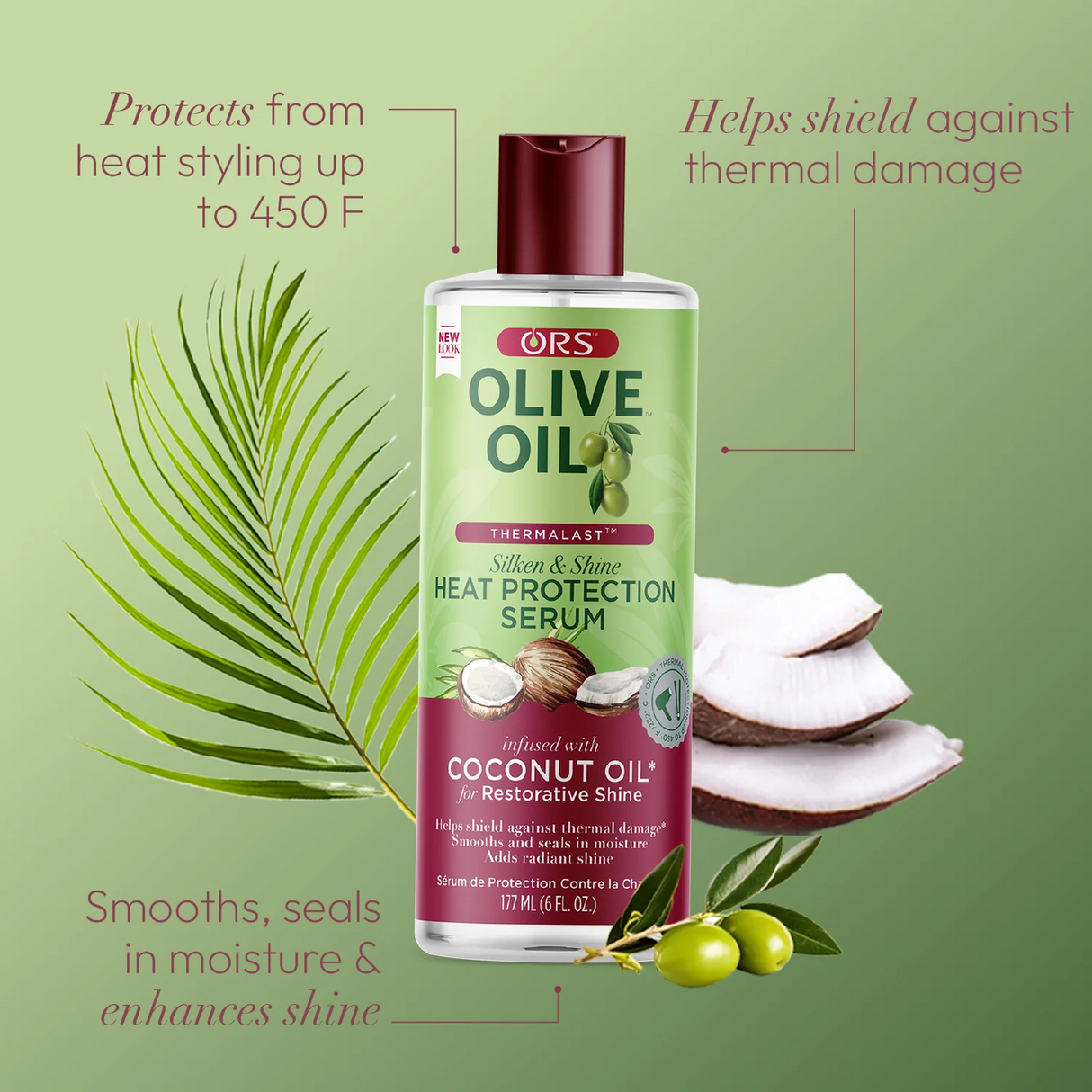 OLIVE OIL HEAT PROTECTION SERUM