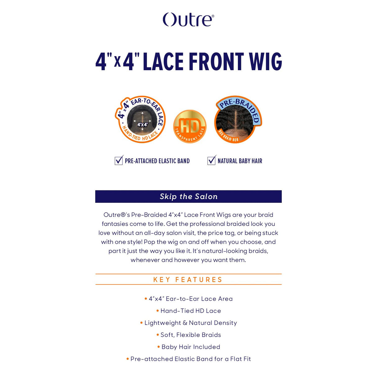 BOX BRAID BOB 12" (4"X4")