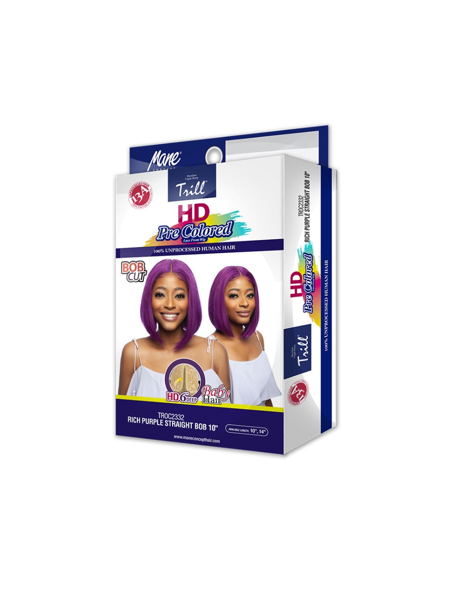 TROC2332 RICH PURPLE STRAIGHT BOB