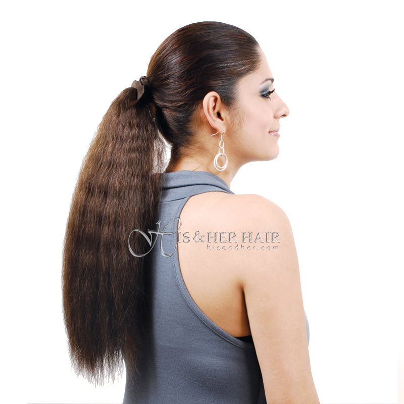 Human Hair Ponytail - European Wave 14"