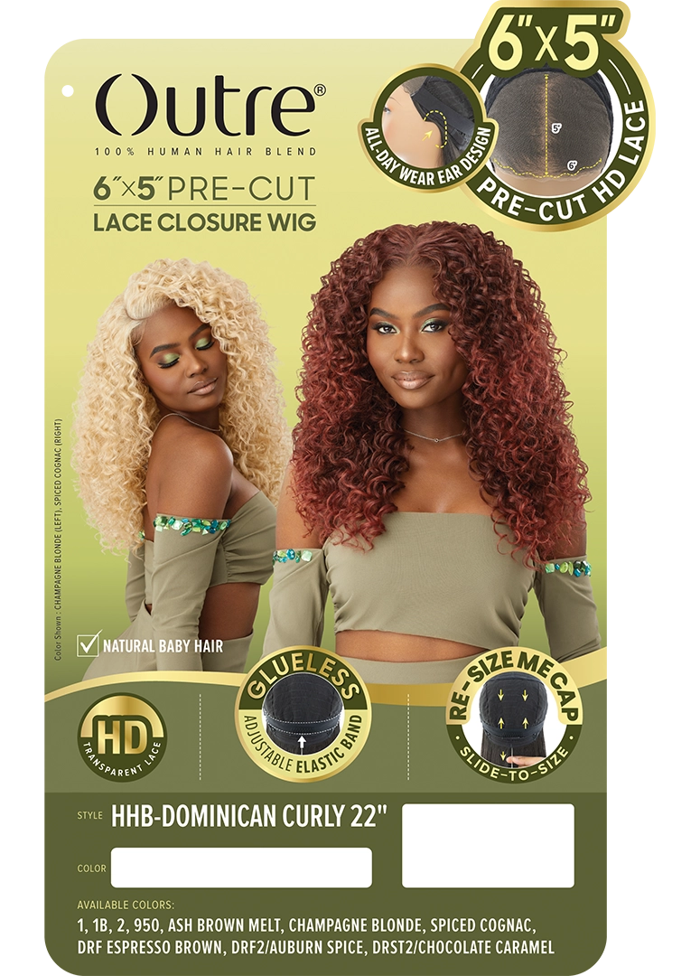 DOMINICAN CURLY 22" (6"X5")
