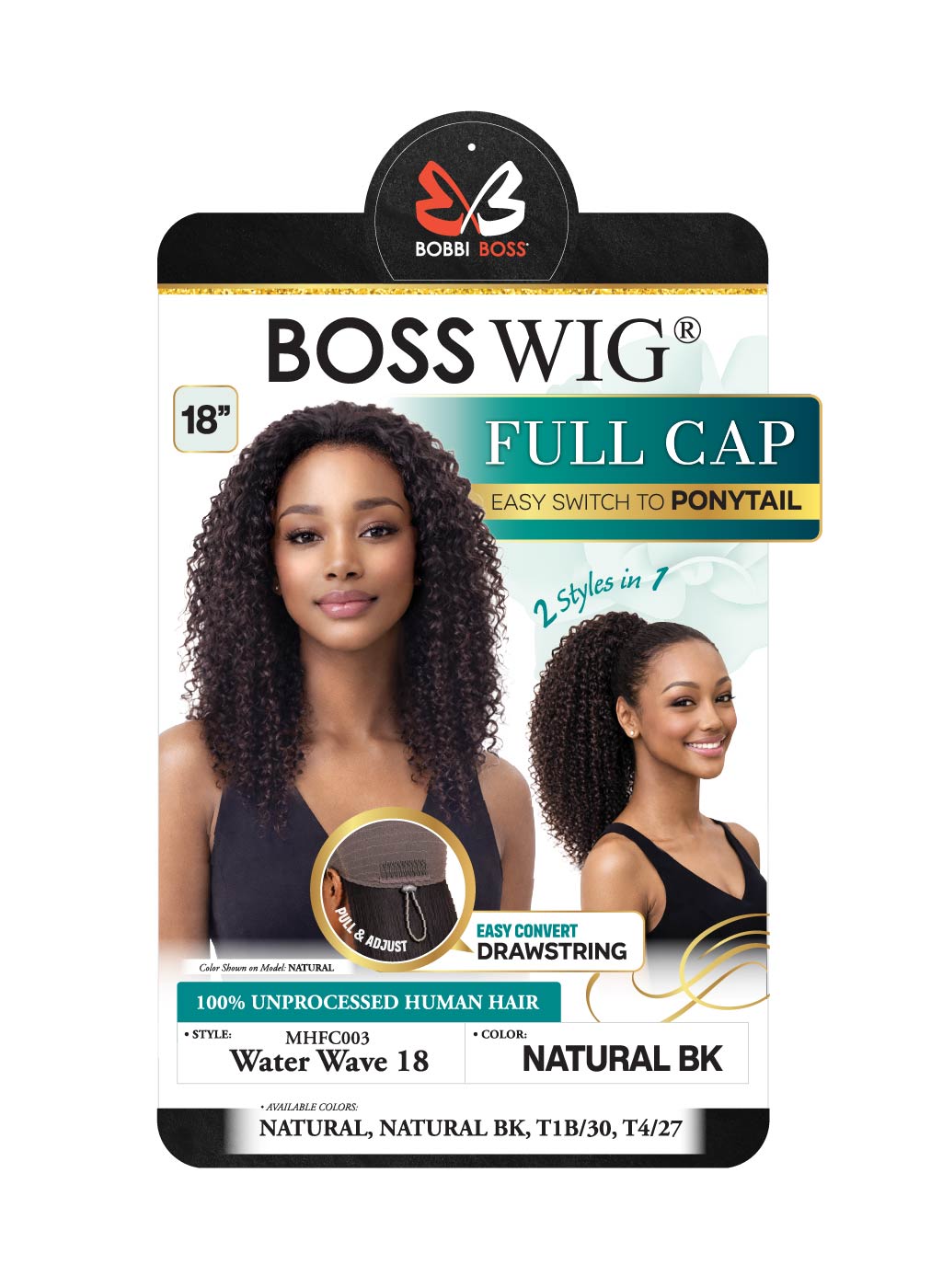 SHOWN COLOR: NATURAL BLACK