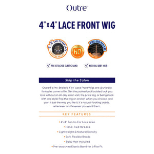 BOX BRAID BOB 12" (4"X4")