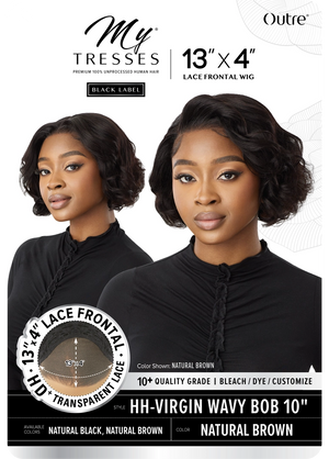 VIRGIN WAVY BOB 10" (13"x4")