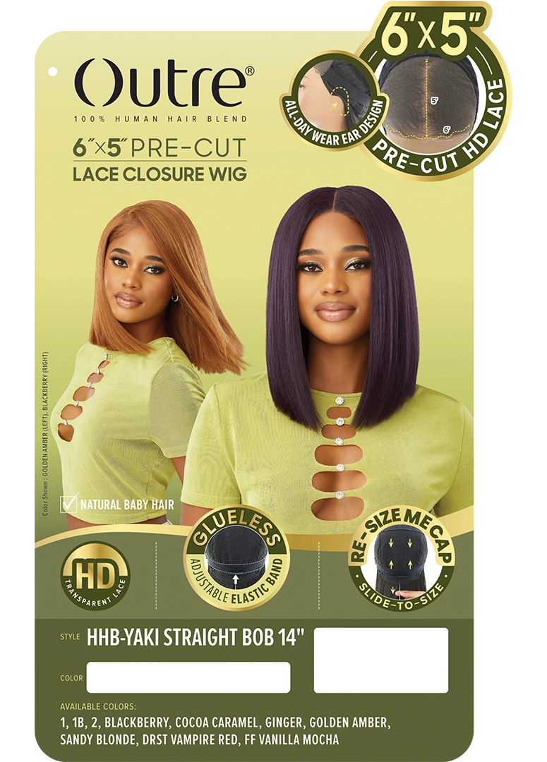 YAKI STRAIGHT BOB 14" (6"X5")
