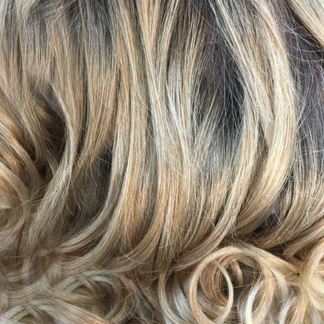 Medium Ash Brown Root / Honey Blonde / Light Pale Blonde