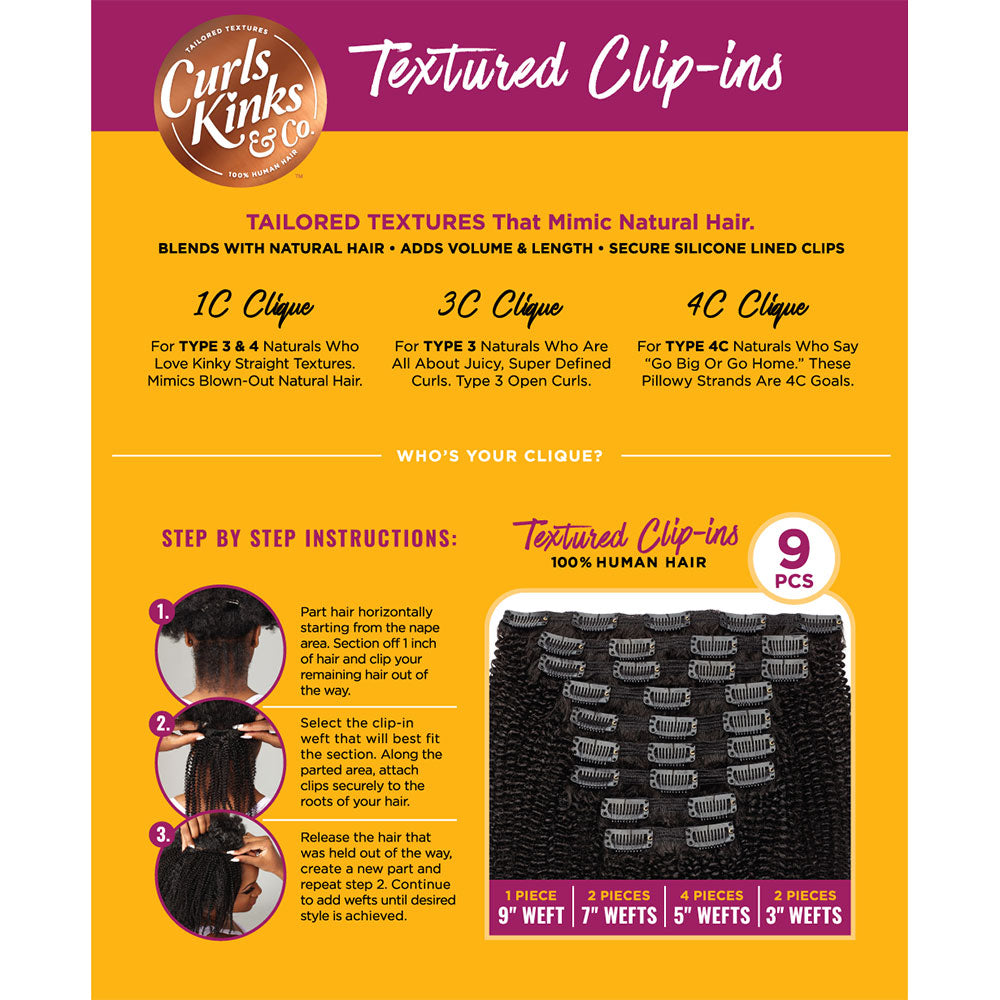 Clip Set 3C Clique - 9 Pcs.