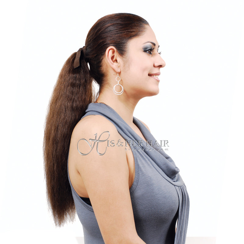 Human Hair Ponytail - European Wave 14"
